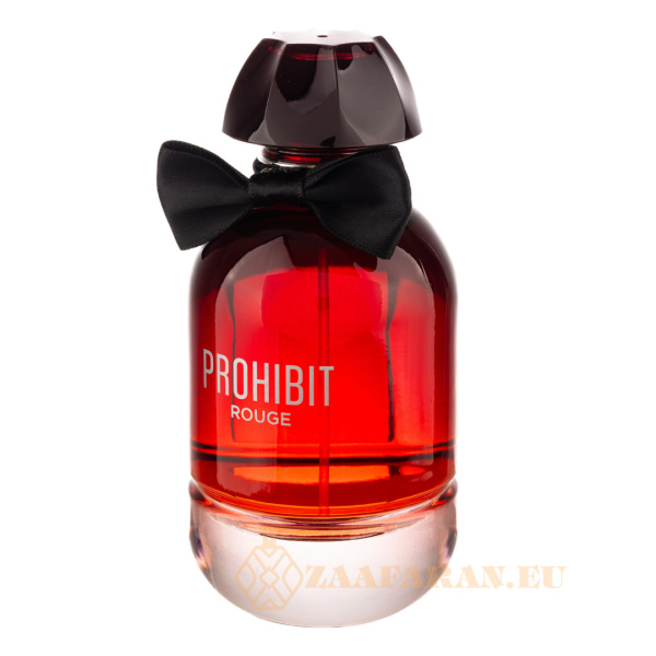 (plu01554) - Eau de Parfum Prohibit Rouge, Fragrance World, Women - 100ml - Image 2