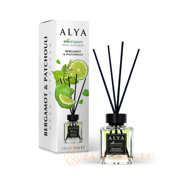 (plu01384) - Room Freshener Bergamot & Patchouli, Alya, Reed Diffuser - 100ml