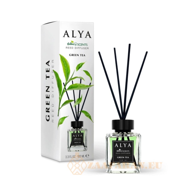 (plu01383) - Room Freshener Green Tea, Alya, Reed Diffuser - 100ml - Image 2