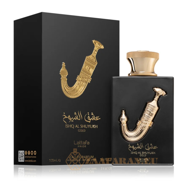 (plu00554) - Eau de Parfum Ishq Al Shuyukh Gold, Lattafa, Unisex - 100ml - Image 2