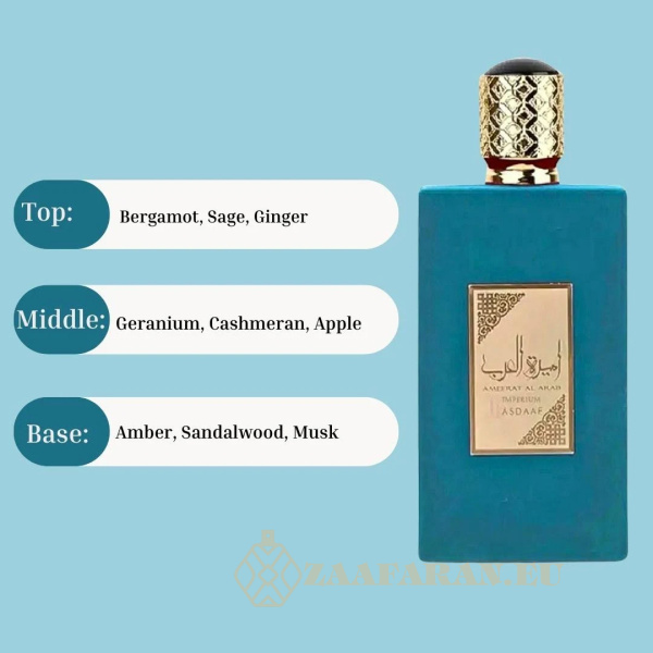 (plu00098) - Eau de Parfum Ameer Al Arab Imperium, Lattafa, Men - 100ml - Image 3