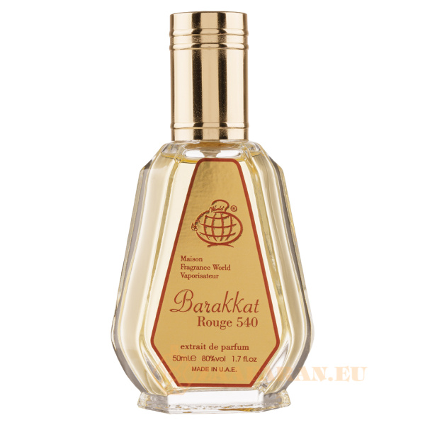 (plu00803) - Extrait de Parfum Barakkat Rouge 540, Fragrance World, Unisex - 50ml