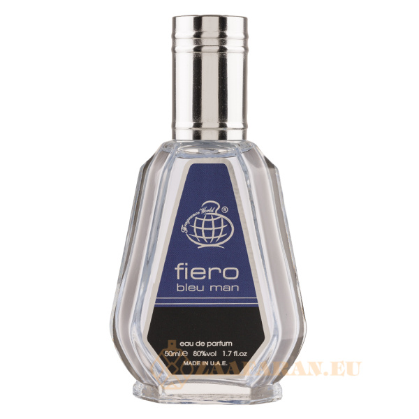 (plu00833) - Eau de Parfum Fiero Bleu Man, Fragrance World, Men - 50ml