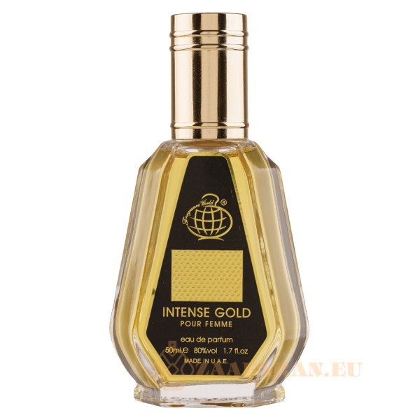 (plu00823) - Eau de Parfum Intense Gold, Fragrance World, Women - 50ml