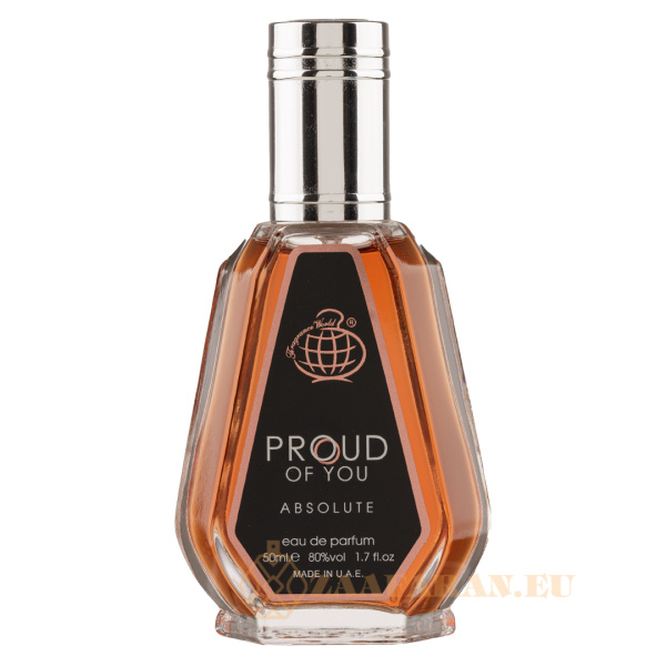 (plu00805) - Eau de Parfum Proud Of You Absolute, Fragrance World, Unisex - 50ml