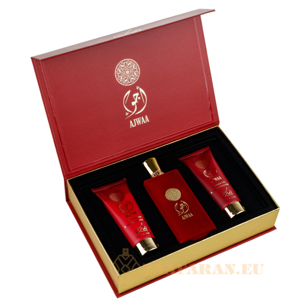 (plu00046) - Set Cadou Ajwaa Eau de Parfum 100ml + Gel De Dus 100ml + Lotiune de corp 100ml, Nusuk - Image 2