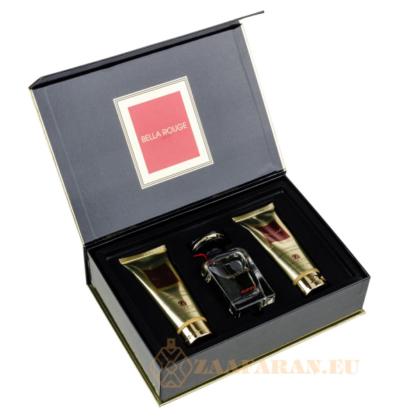 (plu00093) - Set Cadou Bella Rouge Eau de Parfum 100ml + Gel De Dus 100ml + Lotiune de corp 100ml, Riiffs - Image 2