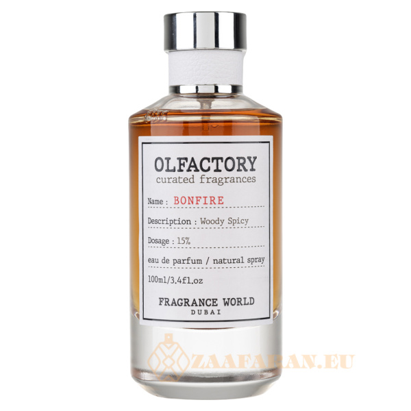 (plu00902) - Eau de Parfum Olfactory Bonfire, Fragrance World, Unisex - 100ml