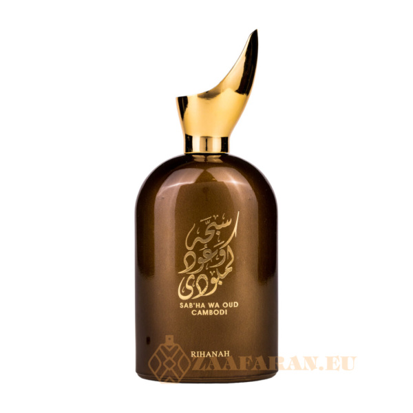 (plu05415) - Eau de Parfum Sab'ha Wa Oud Cambodi, Rihanah, Men - 100ml