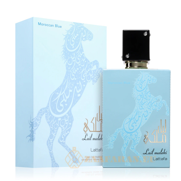 (plu05430) - Eau de Parfum Lail Maleki Moroccan Blue, Lattafa, Unisex - 100ml - Image 2