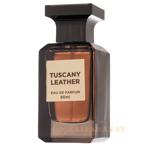 (plu01732) - Eau de Parfum Tuscany Leather, Fragrance World, Unisex - 80ml - Image 2
